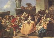 Giovanni Battista Tiepolo Carnival Scene or the Minuet (mk05) oil on canvas